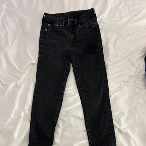 Women’s stone wash black American eagle jeans